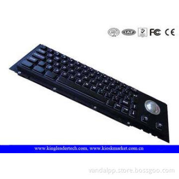 63 Keys Mechanical Black metal Industrial Keyboard With Tra